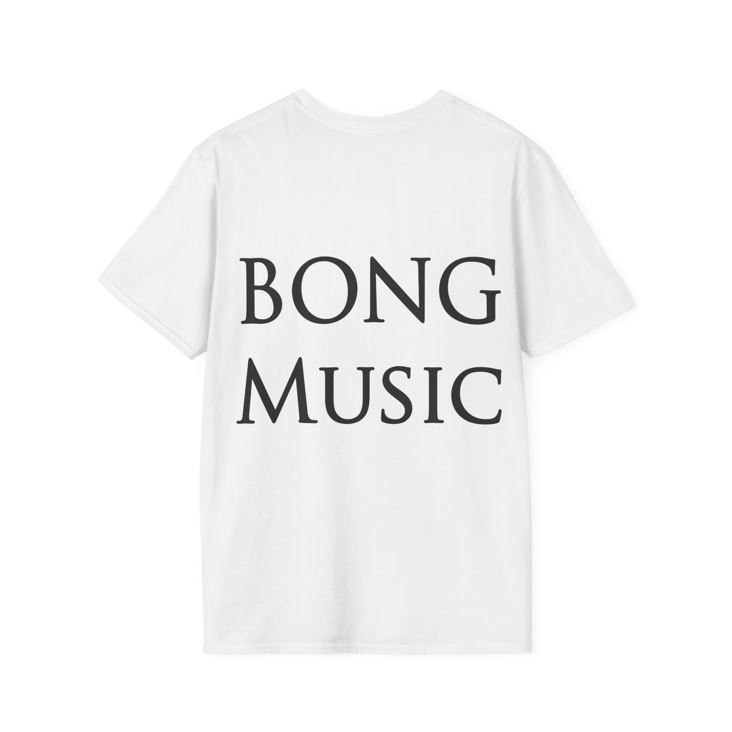BONG MUSIC - T Shirt (Black Text)