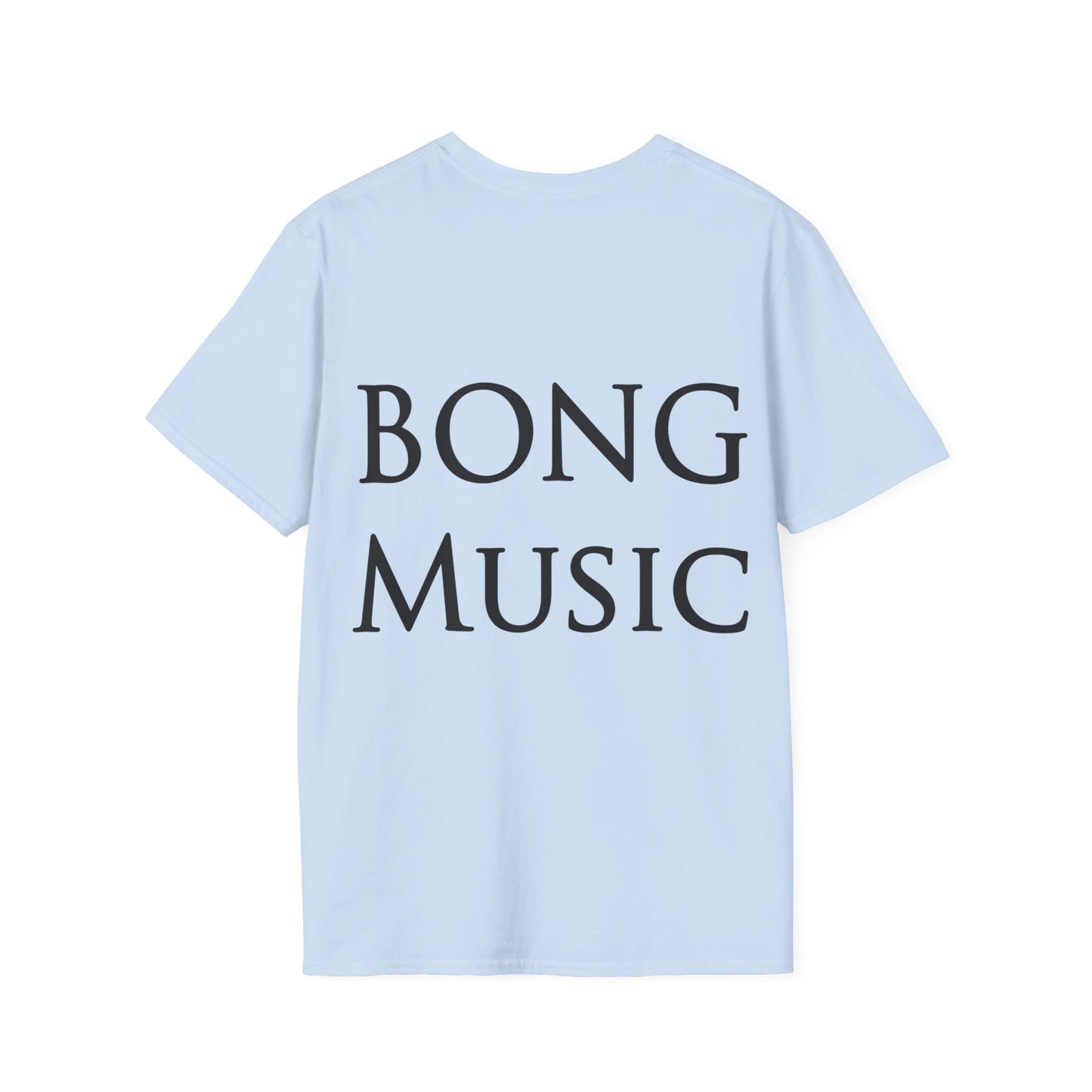 BONG MUSIC - T Shirt (Black Text)